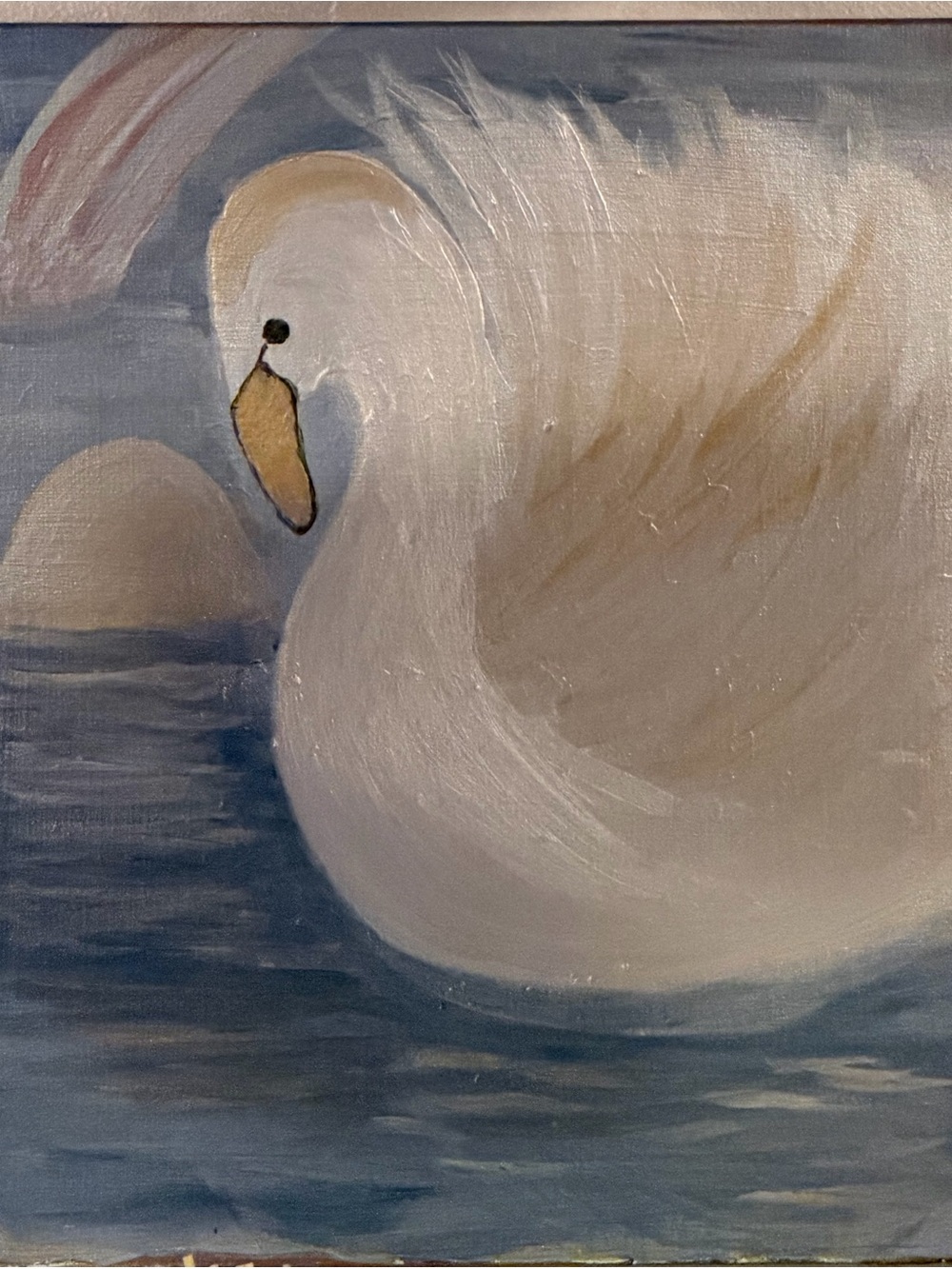 White Swan Coastal Art Print - Elegant Feathered Wall Art